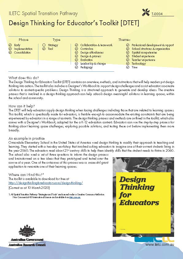 Design Thinking for Educator’s Toolkit [DTET]-image
